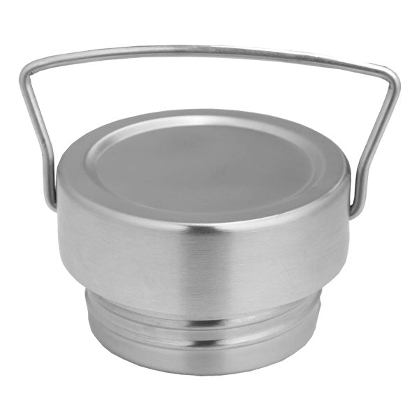 Hochwertiger PP Deckel mit kleiner Öffnung. Leicht und langlebig. Eine Flasche für das Leben.