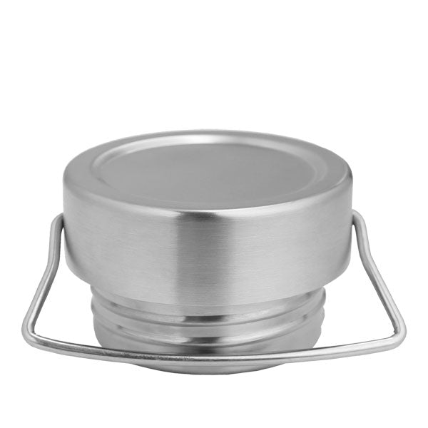 Hochwertiger PP Deckel mit kleiner Öffnung. Leicht und langlebig. Eine Flasche für das Leben.