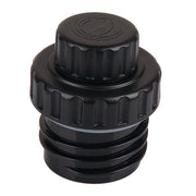 Hochwertiger PP Deckel mit kleiner Öffnung. Leicht und langlebig. Eine Flasche für das Leben.