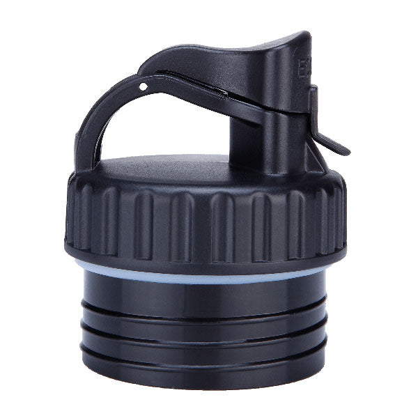 Hochwertiger PP Deckel mit kleiner Öffnung. Leicht und langlebig. Eine Flasche für das Leben.