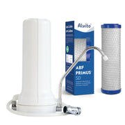 Wasserfilter Set bestehend aus Filtereinsatz ABF Primus SD und Auftischfilter Gehäuse zum Anschluss an den Wasserhahn